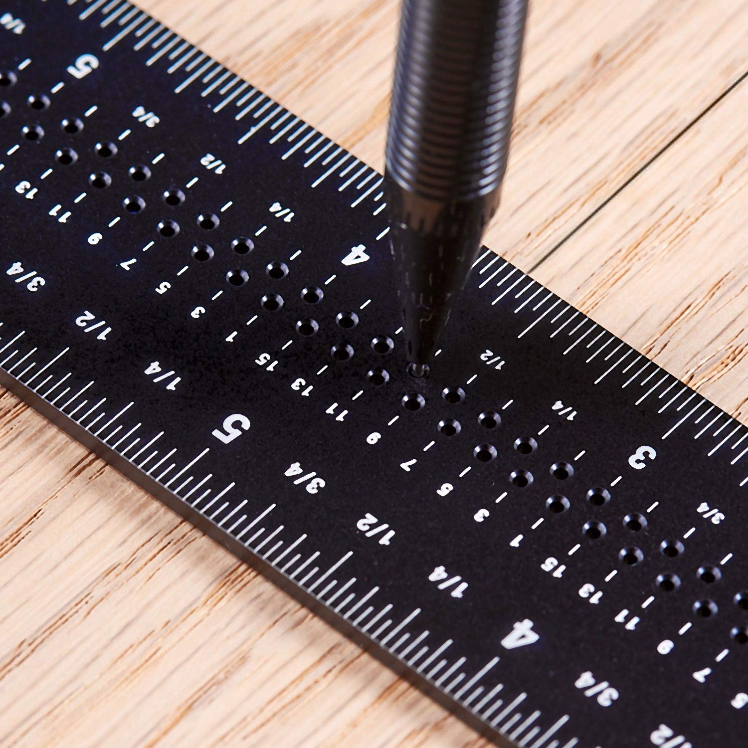 8 Inch Precision Aluminum Steel Framing Square & T Square Ruler Set - Professional Measuring & Marking Tools for Carpentry, Woodworking, DIY Projects - Perfect for Framing, Cabinetry, and Furniture Making