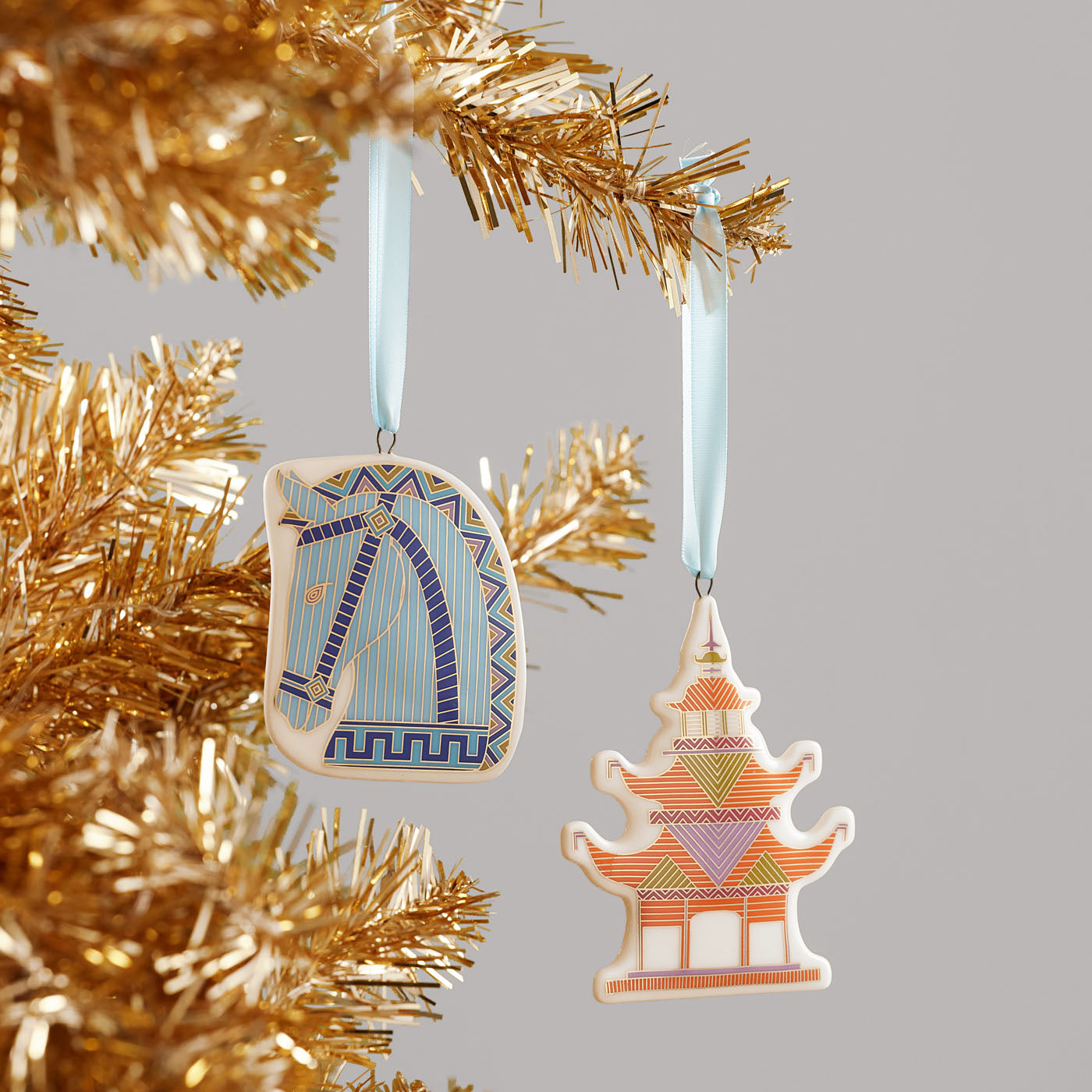 Luxembourg Souvenir Ornament Set - Handcrafted European Home Decor for Christmas Tree, Gift, and Travel Memories