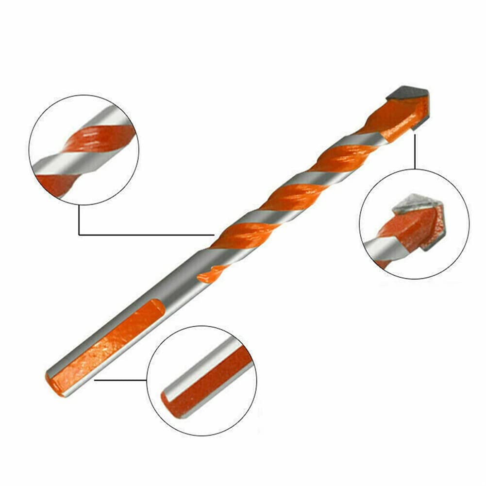 6-Piece Multi-Purpose Drill Bit Set for Tile, Glass, Ceramic, Marble & Wood - Professional Construction & Woodworking Tools - Perfect for DIY Home Projects, Renovations & Crafting