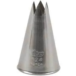 Open Star Pastry Tip - Professional Stainless Steel Baking Decorating Nozzle for Cakes, Cupcakes & Cookies - Perfect for Birthday, Wedding & Holiday Desserts