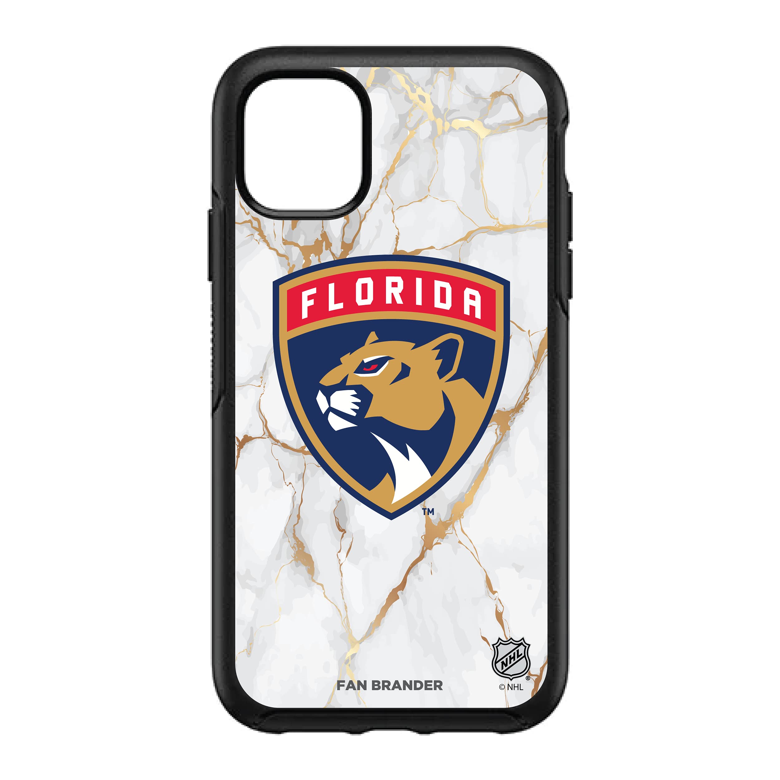 NHL OtterBox Symmetry Phone Case Compatible with Apple iPhone - White Marble Design | Durable Protection for Hockey Fans | Perfect for Game Days & Everyday Use