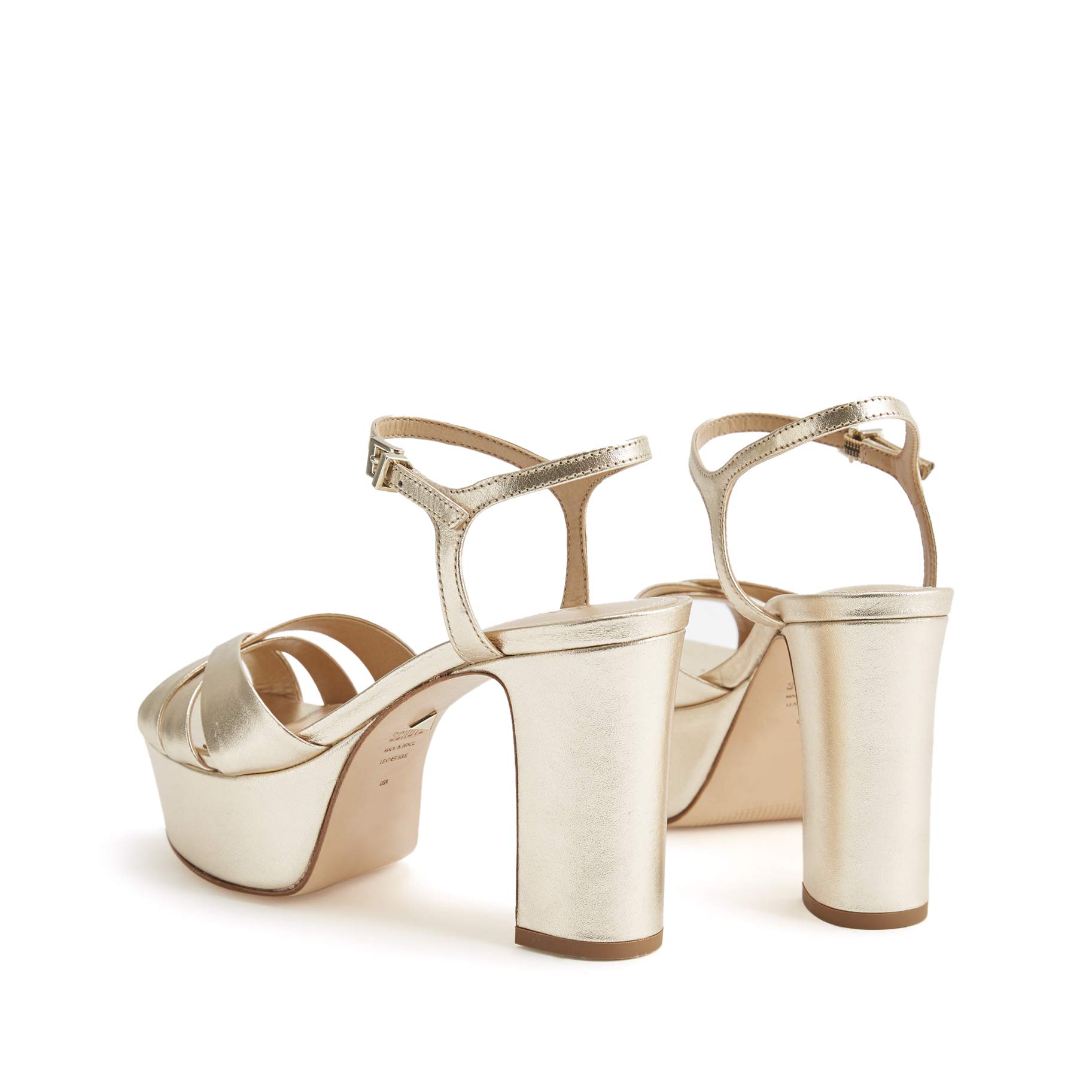 SCHUTZ Women's Keefa Platform Dress Sandal - Comfortable High Heel Sandals for Women, Summer Wedge Sandals with Ankle Strap, Perfect for Weddings, Parties & Night Out