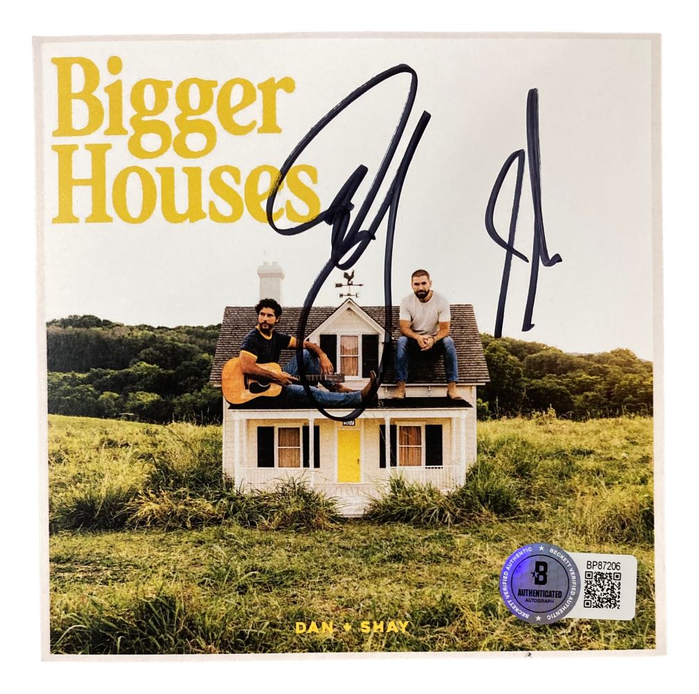 Dan & Shay Signed Bigger Houses CD Insert - Authentic Autographed Collectible for Music Fans - Perfect for Memorabilia Displays, Gift Giving & Music Collections