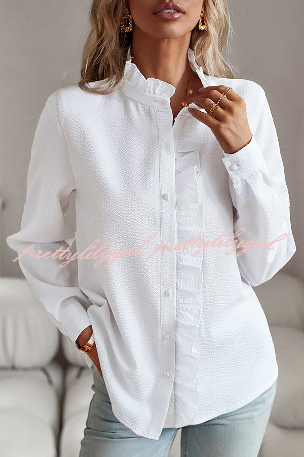 Stylish Men's Long Sleeve Button Down Shirt for Business Casual & Office Wear - Perfect for Commuting, Work & Professional Occasions