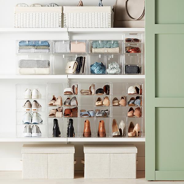 Clear Stackable Plastic Drawers for Organizing - 3 Sizes (Small, Medium, Large) - Perfect for Home Office, Bedroom, and Closet Storage