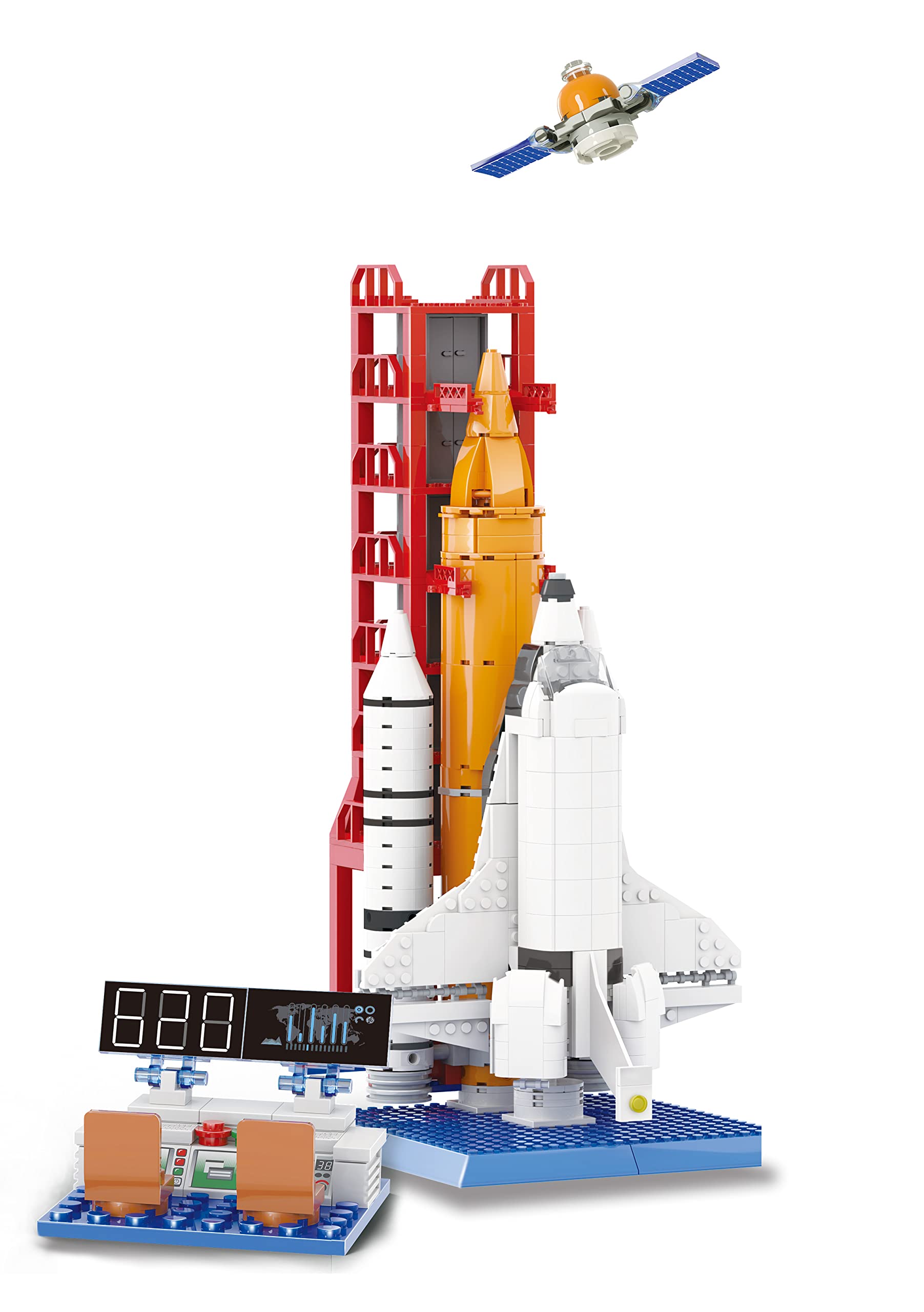 Space Shuttle & Rocket Building Blocks - 830pcs for STEM Play & Learning