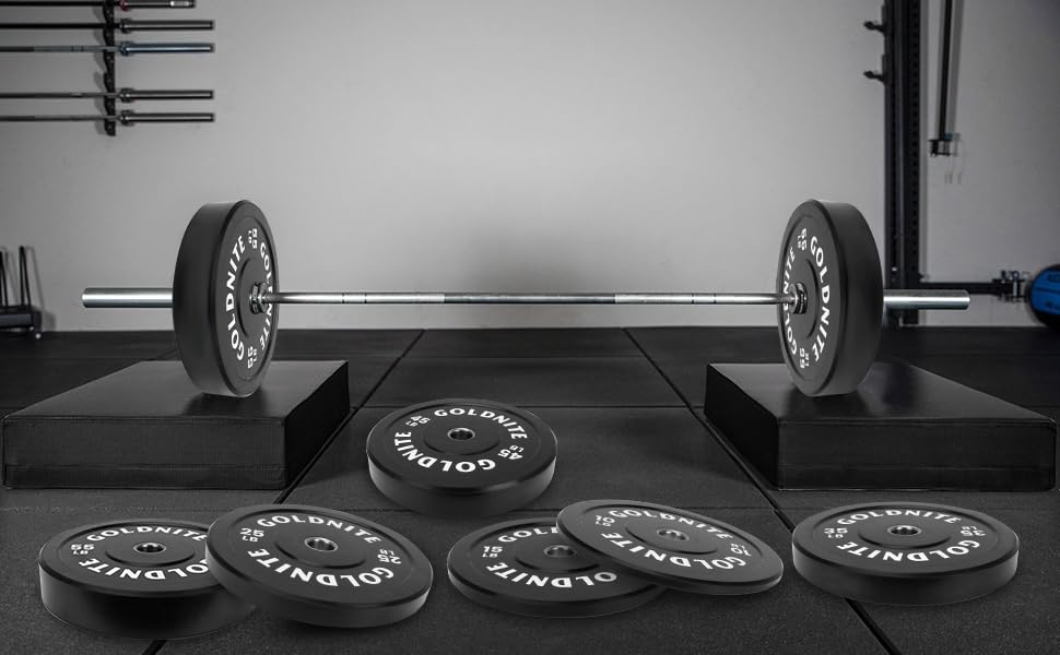 10/15/25/35/45/55LB Olympic Rubber Bumper Plates Set - 2