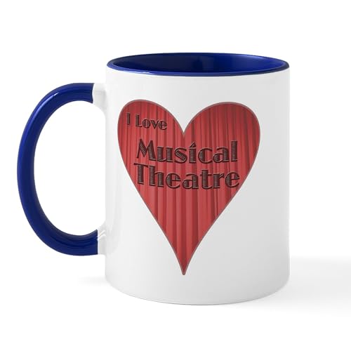 White/Navy Inside - I Love Musical Theatre Mug
