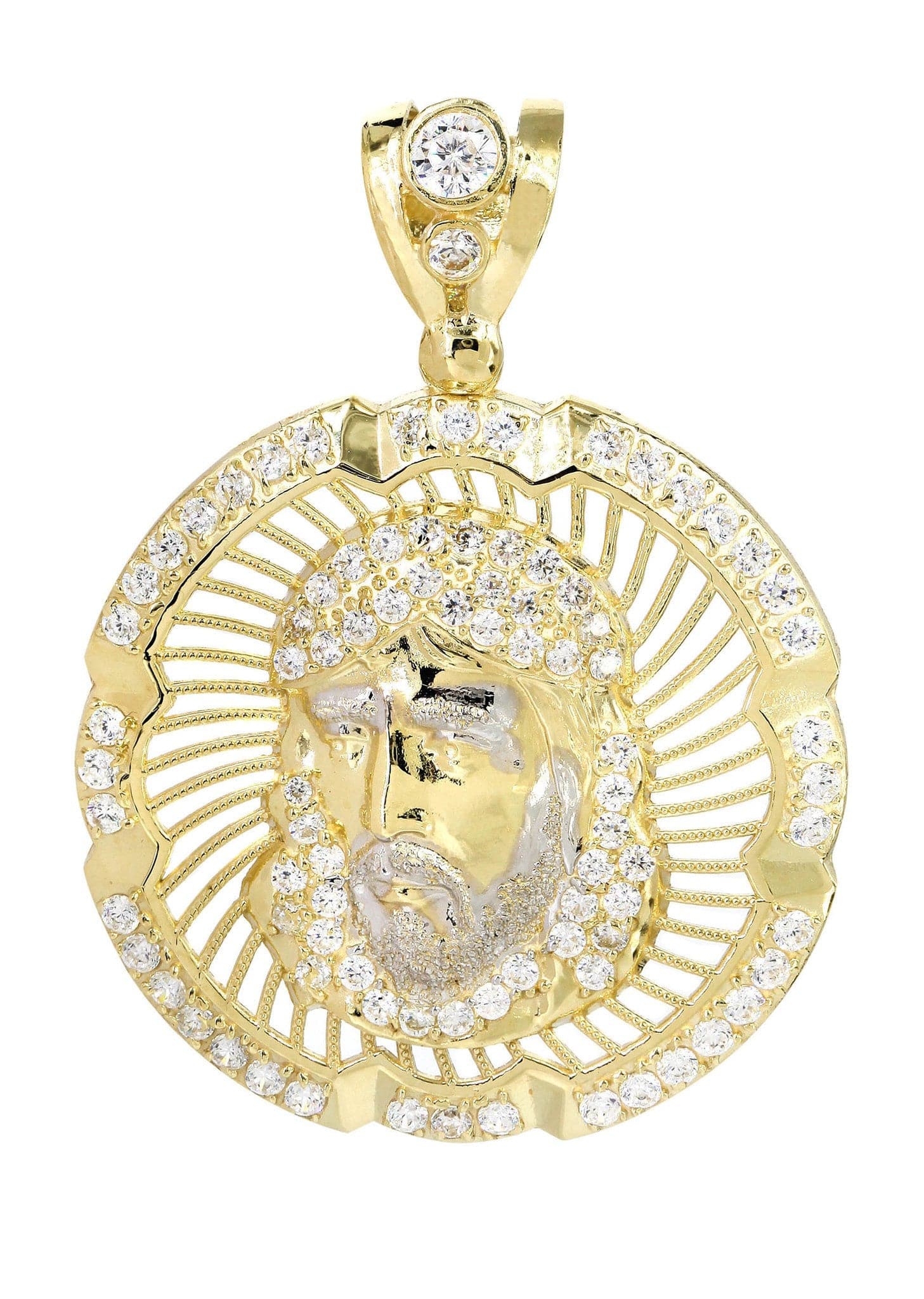 10K Gold Jesus Piece Pendant Necklace - 6.9 Grams Religious Jewelry for Men & Women - Perfect for Church, Gifts & Everyday Wear