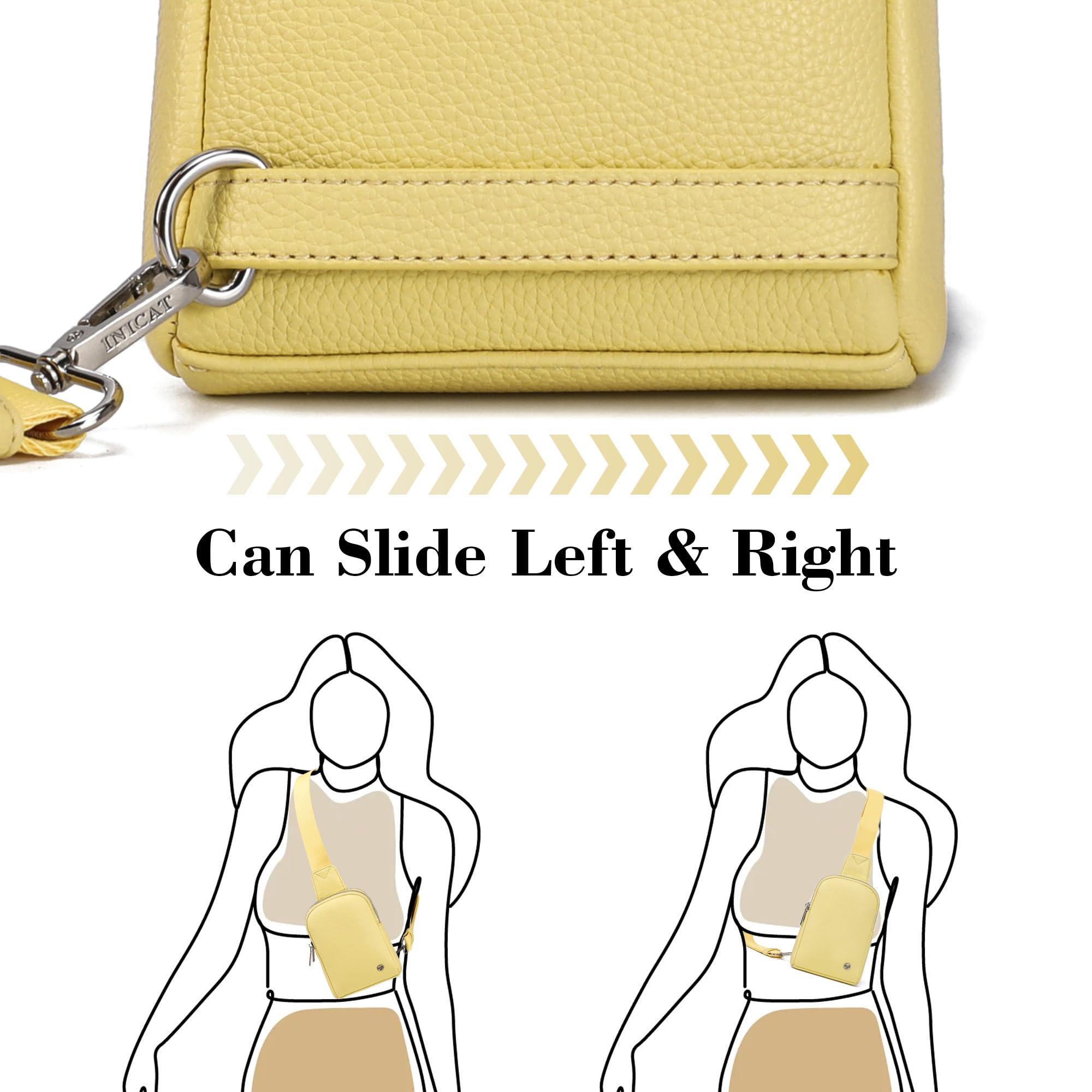 INICAT Small Crossbody Sling Bag for Women - Lightweight Travel Purse, Fashionable Shoulder Bag - Perfect for Travel, Shopping, and Daily Use