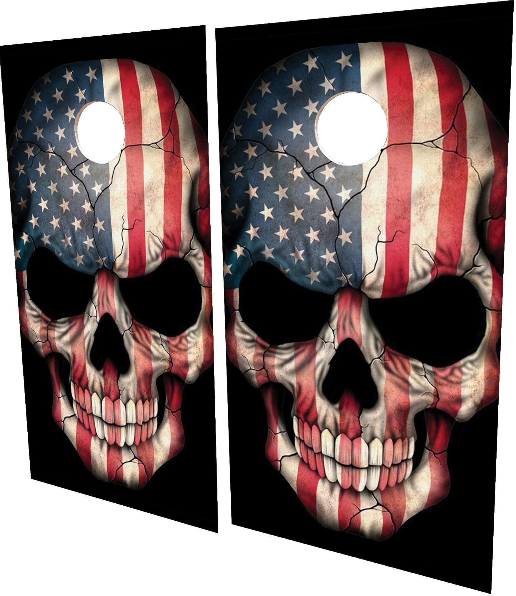 Premium Regulation Size Cornhole Board Tops - 5/8'' Baltic Birch with UV Direct Print - Tournament Grade Bean Bag Toss Set for Backyard, Tailgate & Outdoor Parties