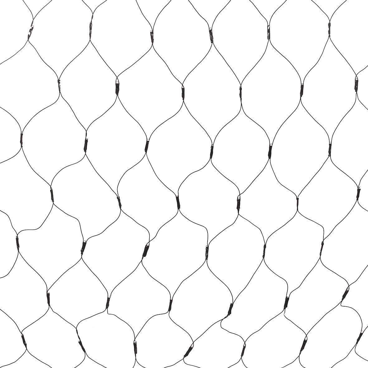 Solar Powered 204 LED Net Mesh String Lights - Waterproof 3m x 2m Outdoor/Indoor Decorative Lights with 8 Lighting Modes | Perfect for Christmas Trees, Weddings, Windows, Walls, Tables, Camping & Beach Decor (Purple)