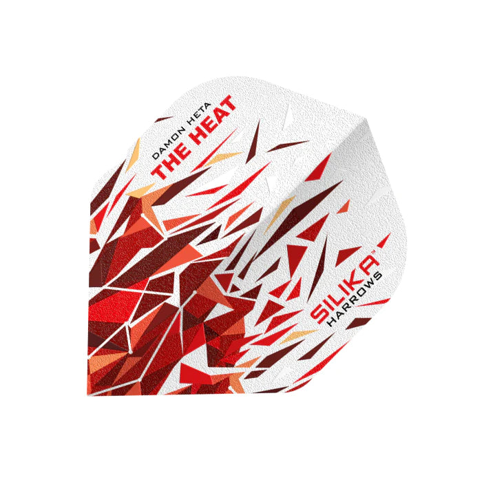 HARROWS DAMON HETA S2 SILIKA Dart Flights - Standard NO2 Shape for Professional Darts Players | Perfect for Tournaments & Home Practice