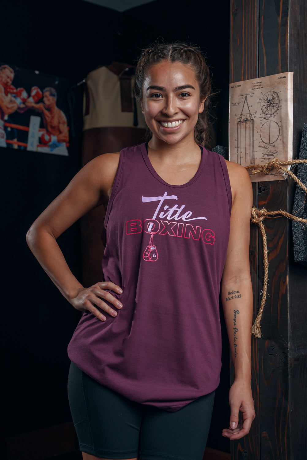 TITLE Boxing Chic Script Women's Tank Top - Comfortable Workout & Gym Apparel for Fitness, Running & Training