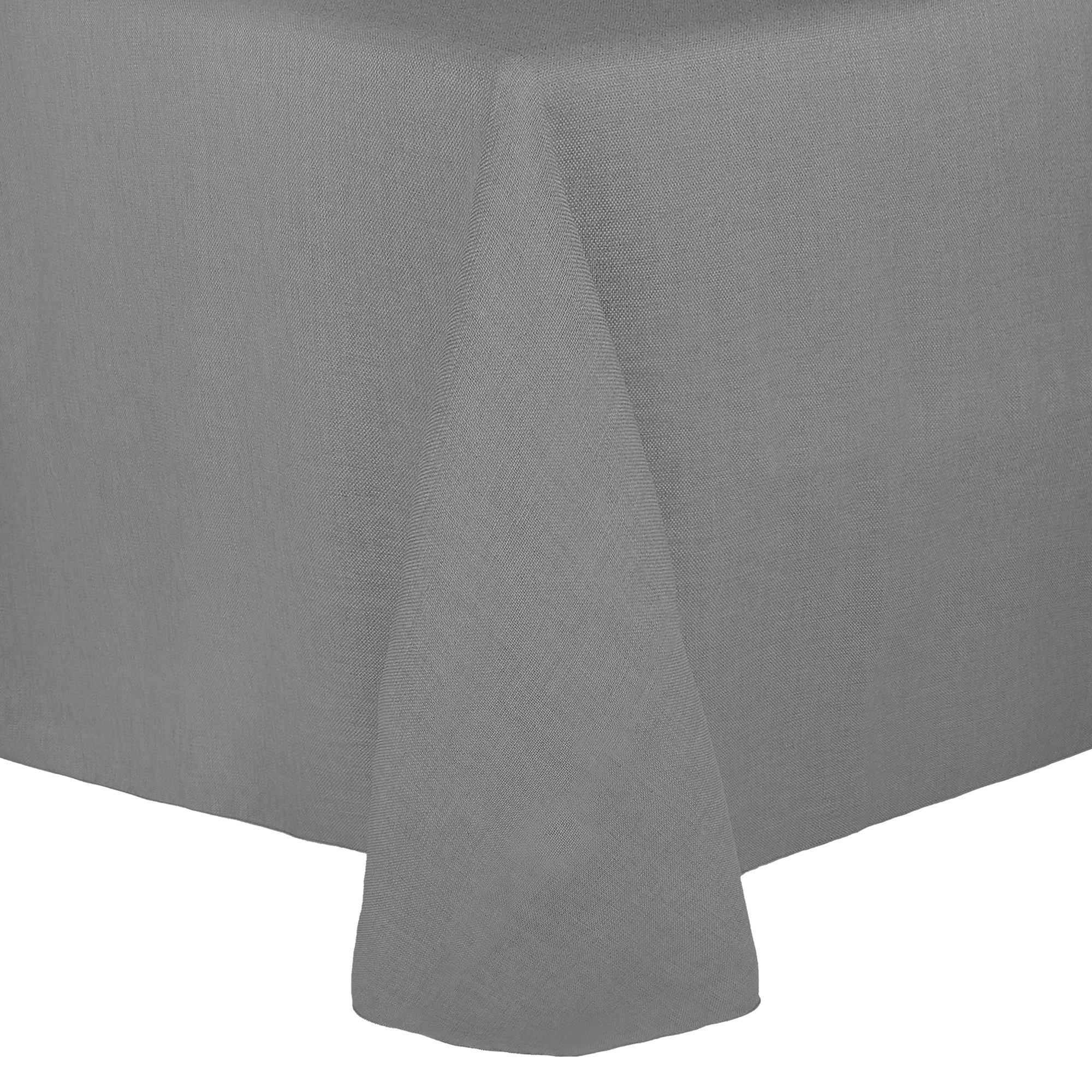 3-Pack Havana Faux Burlap Tablecloth 90x132 Inch - Basket Weave Charcoal Grey Rectangular Table Cover for Dining, Parties & Outdoor Events