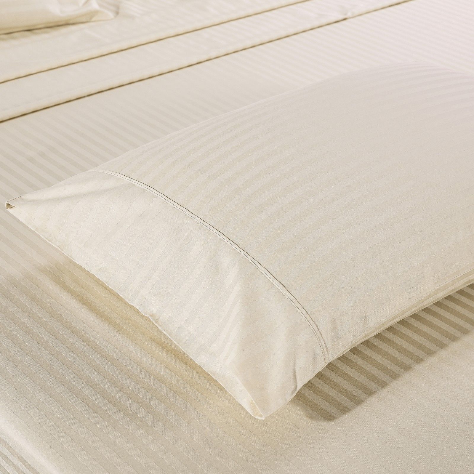 Kensington 1200 Thread Count 100% Egyptian Cotton Sheet Set - Luxury Hotel Quality Stripe Design for Double Bed | Soft & Breathable Bedding for Ultimate Comfort & Relaxation