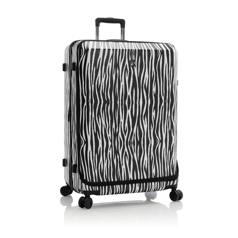Heys EZ Fashion 30-Inch Large Checked Luggage Suitcase with Spinner Wheels - Perfect for International Travel & Long Trips