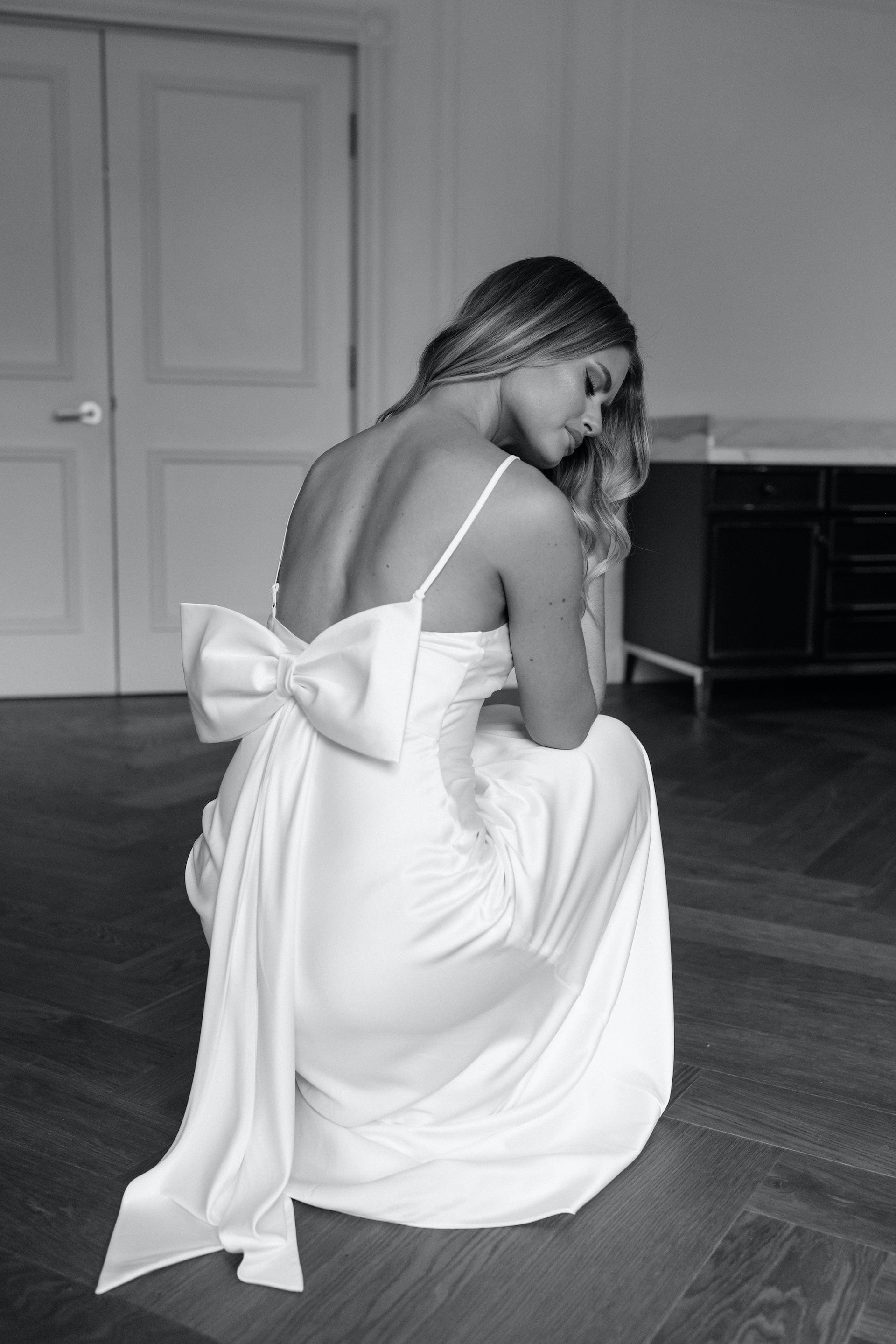 Elegant Bijou Bow Maxi Bridal Slip - Lace Trim Wedding Dress Slip for Brides & Formal Occasions | Perfect for Weddings, Proms & Evening Gowns