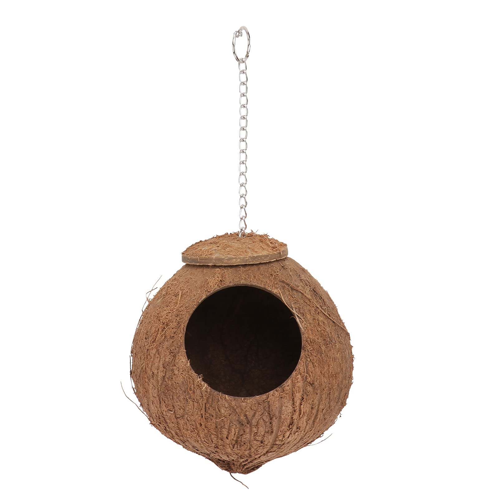 ULTECHNOVO 1PC Natural Shell Bird Nest - Chewable Parrot Toy for Biting & Play - Durable Pet Bird Accessories for Cockatiels, Lovebirds & Parakeets - Perfect for Cage, Outdoor & Family Bonding Time