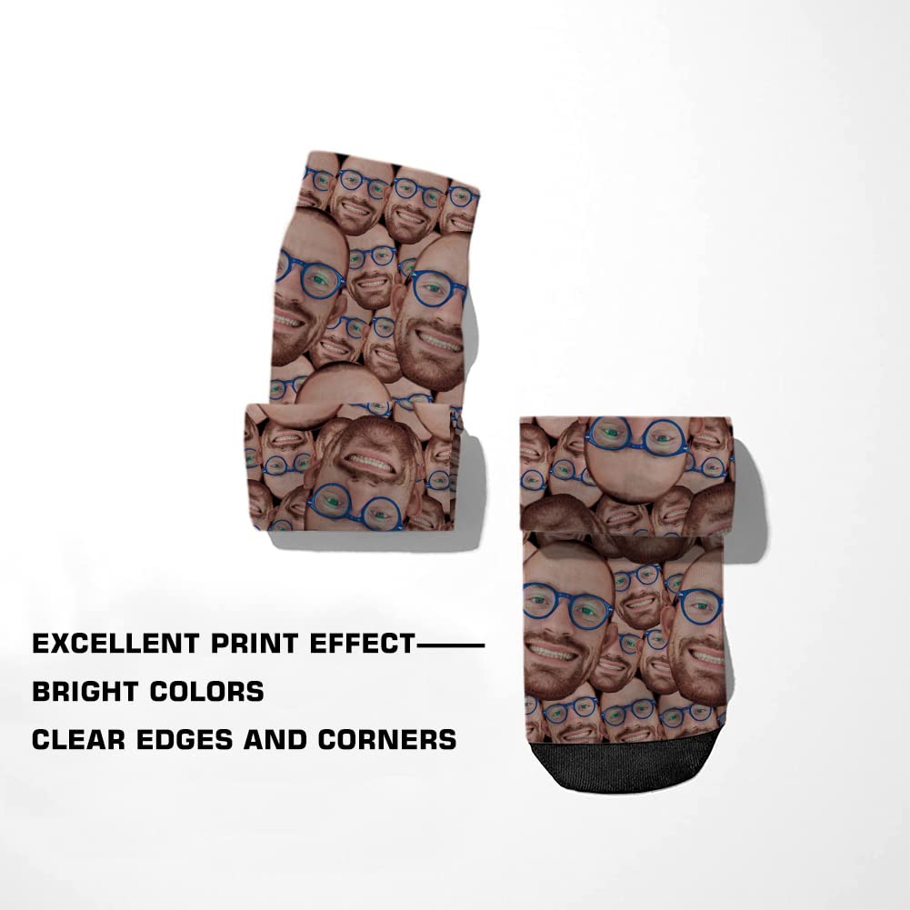 Custom Photo Socks for Men & Women - Personalized Face Socks with Pictures - Unique Novelty Gift for Couples, Friends & Family - Perfect for Birthdays, Anniversaries & Special Occasions