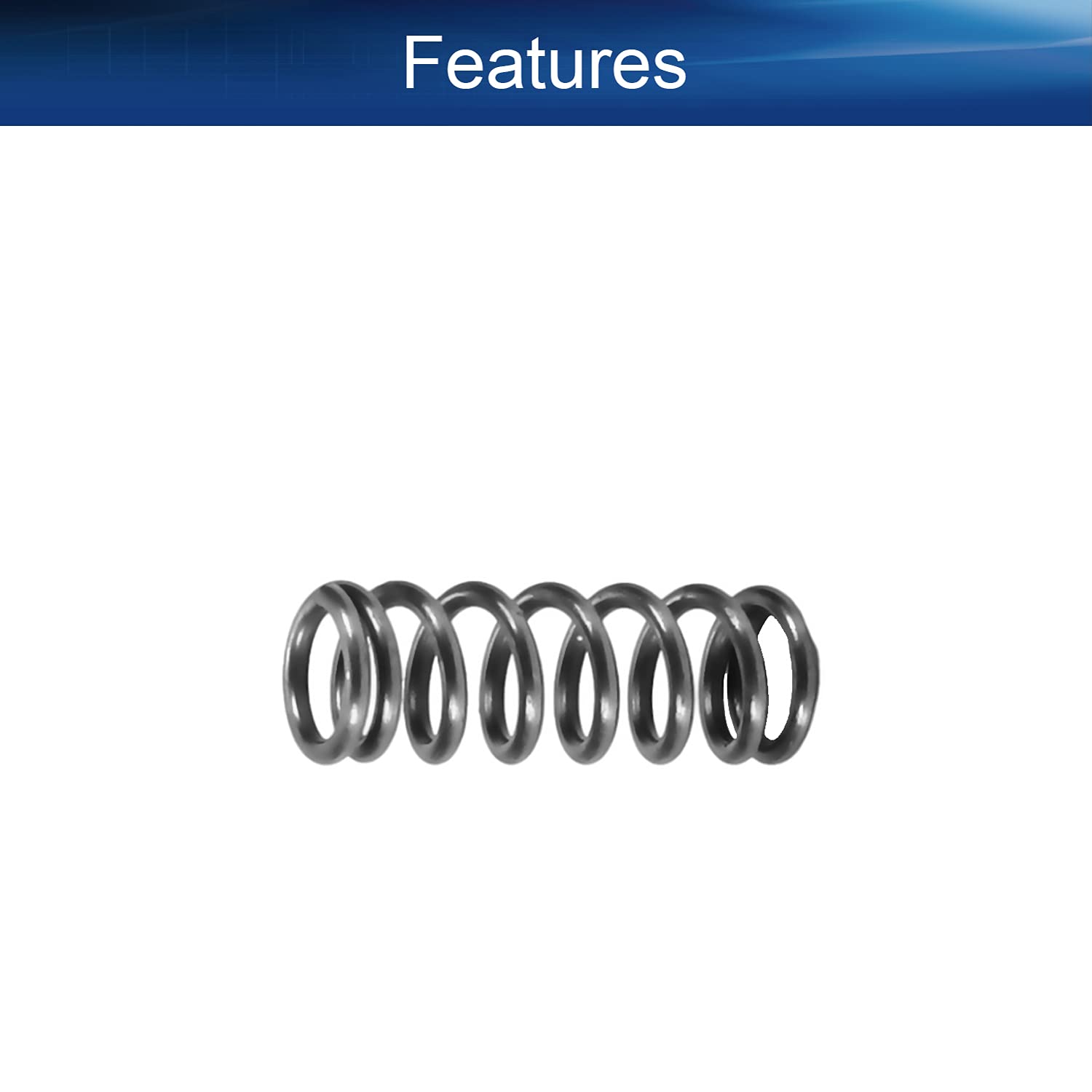 Yinpecly 10Pcs Small Coiled Extension Springs - 1mm Wire Dia, 7mm OD, 20mm Length - High-Quality Spring Steel for Ballpoint Pens, Office Supplies & DIY Repair Projects - Perfect for Pen Mechanisms, Crafts and Small Mechanical Applications