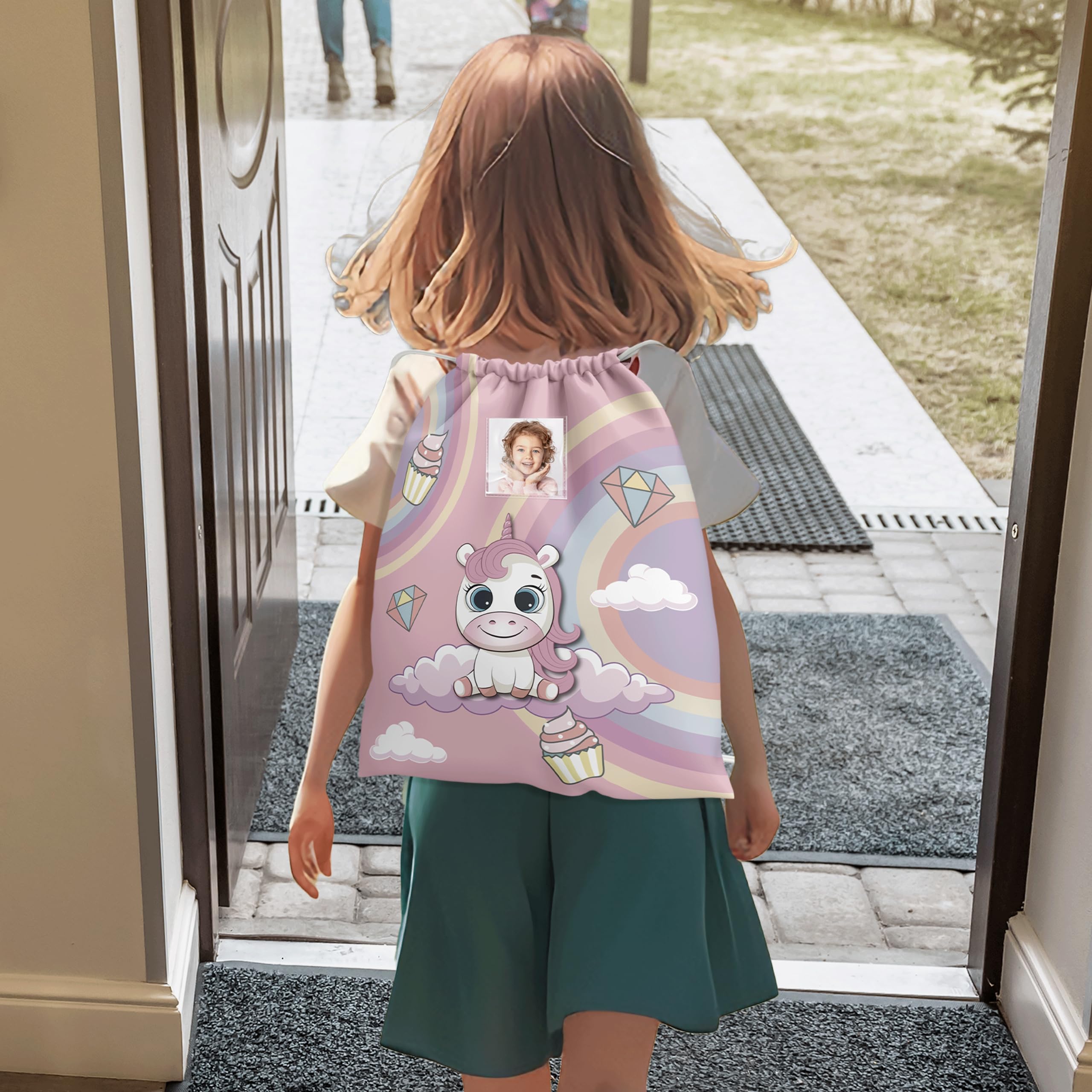 Personalized KAÏDENSÏ Nursery Backpack for Kids - 32 x 40 cm Baby Daycare Bag with 20 x 10 cm Inner Pocket | Perfect for Preschool, Travel & Daycare Essentials Organization