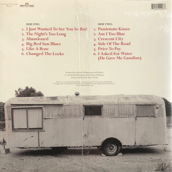 Lucinda Williams Self-Titled Vinyl LP Album - Limited Edition Reissue Remastered - Mint Condition - Perfect for Record Collectors & Music Enthusiasts