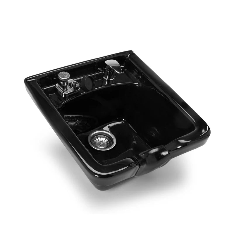 Lanvain Professional Shampoo Bowl & Wash Basin Unit with Delta 41 Connection - Salon & Barber Spa Hair Washing Station for Commercial Use