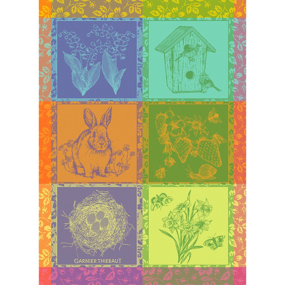 Premium Hello Spring Prairie Kitchen Towels - Soft Absorbent Cotton Dish Towels for Drying Dishes & Cleaning - Perfect for Farmhouse, Cottage & Country Style Kitchens