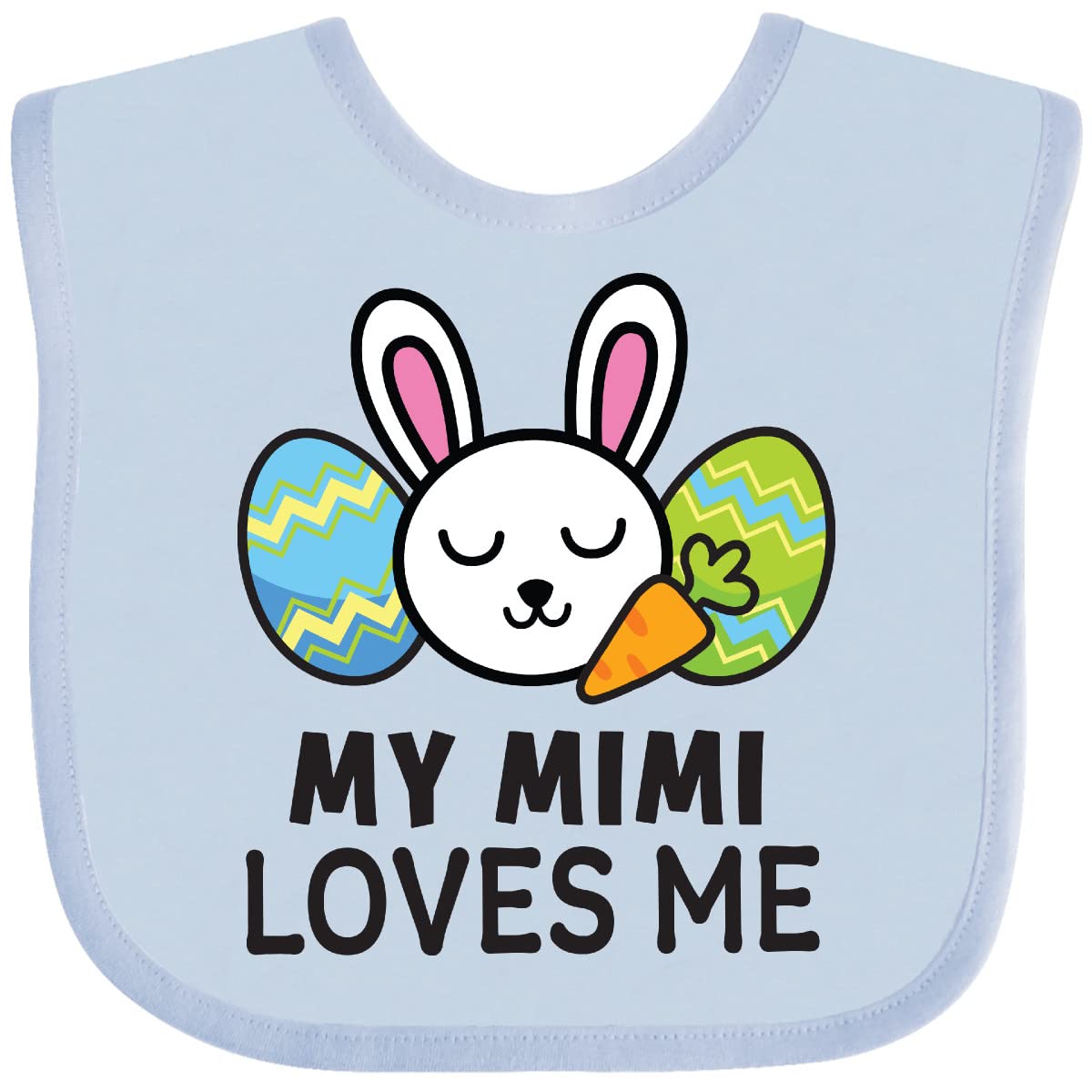Inktastic Bunny Easter Bib for Babies - Perfect for Easter Gifting