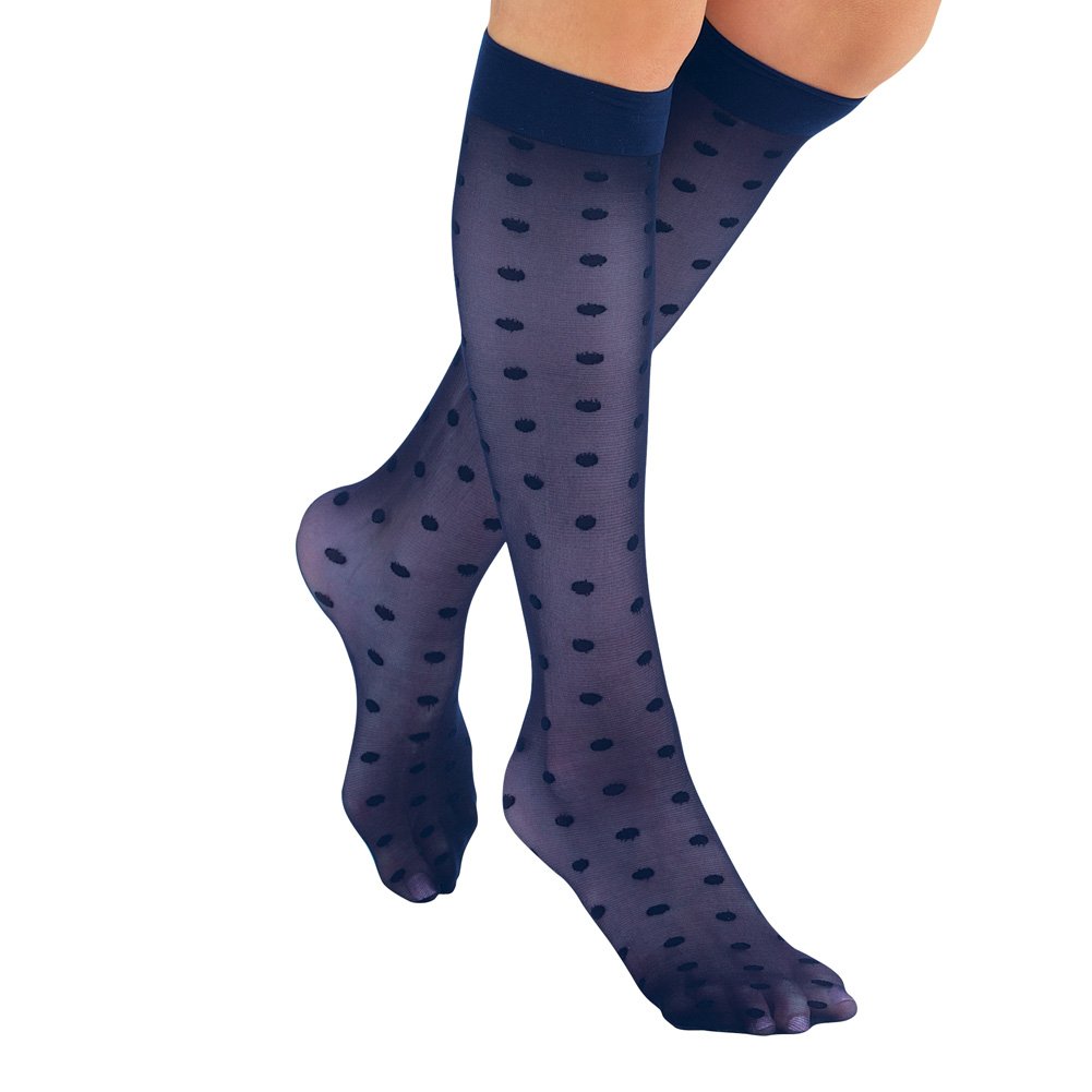 Stylish & Comfortable 15-20mmHg Compression Knee High Socks (3 Pairs) - Made in USA - Perfect for Travel, Varicose Vein Relief & Everyday Comfort