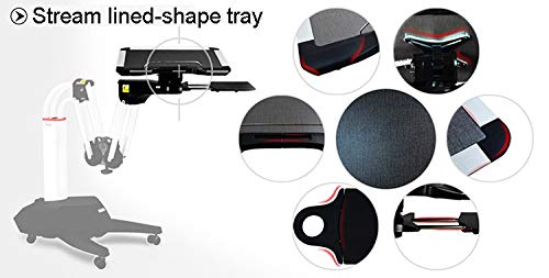 Kesrer01 Full Motion Long Arm Laptop Stand - Adjustable Rotating Computer Desk for Sofa, Bed, Office - Ergonomic Notebook Holder for Work, Gaming & Relaxing at Home