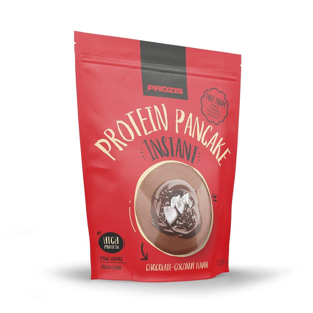 Prozis Instant Protein Pancake Mix 1250g Chocolate Coconut Flavor - High Protein Breakfast for Athletes & Fitness Lovers - Perfect for Post-Workout Recovery & Healthy Morning Meals