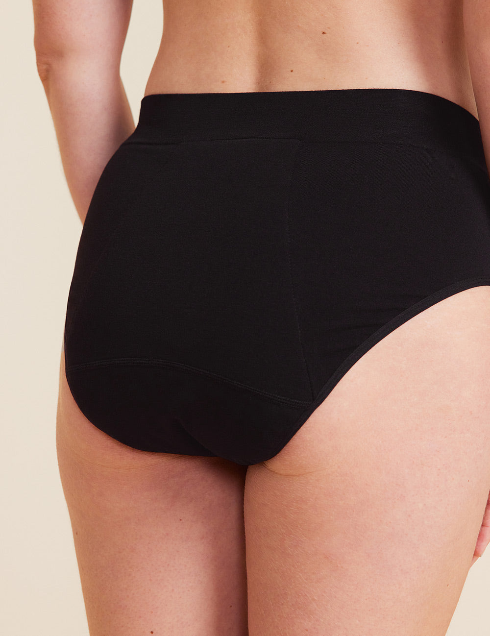Period & Leak Proof Full Briefs - Overnight Protection Underwear for Women - Black - Perfect for Sleeping, Travel & Heavy Flow Days