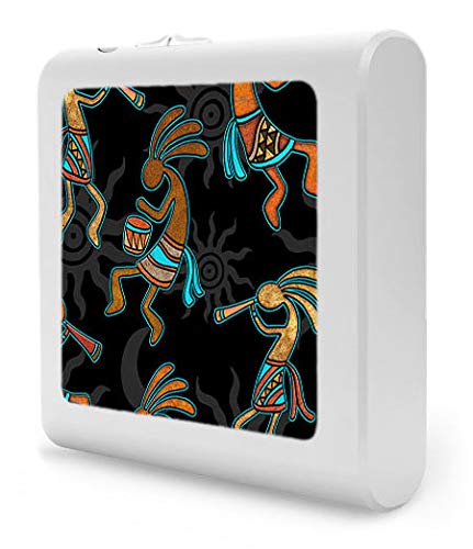 Dimmable LED Night Light with Auto On/Off Sensor, Adjustable Brightness & Warm White Light for Bathroom, Hallway, Nursery & Bedroom - Kokopelli - Image by Dan Morris - Perfect for Nighttime Safety & Comfort
