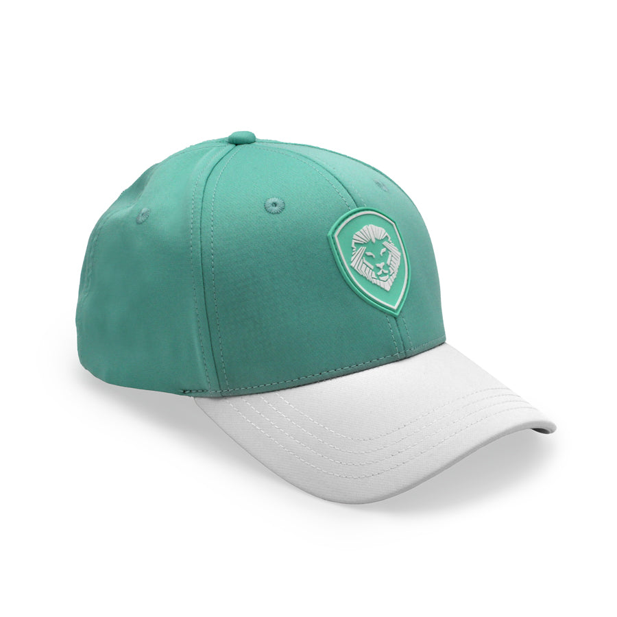 VT Shield Logo Snapback Hat - Future Looks Bright Mint Green Adjustable Baseball Cap for Men & Women - Perfect for Sports, Casual Wear, and Outdoor Activities