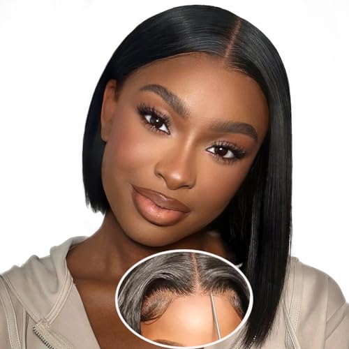 4x6 Natural Black glueless wig
