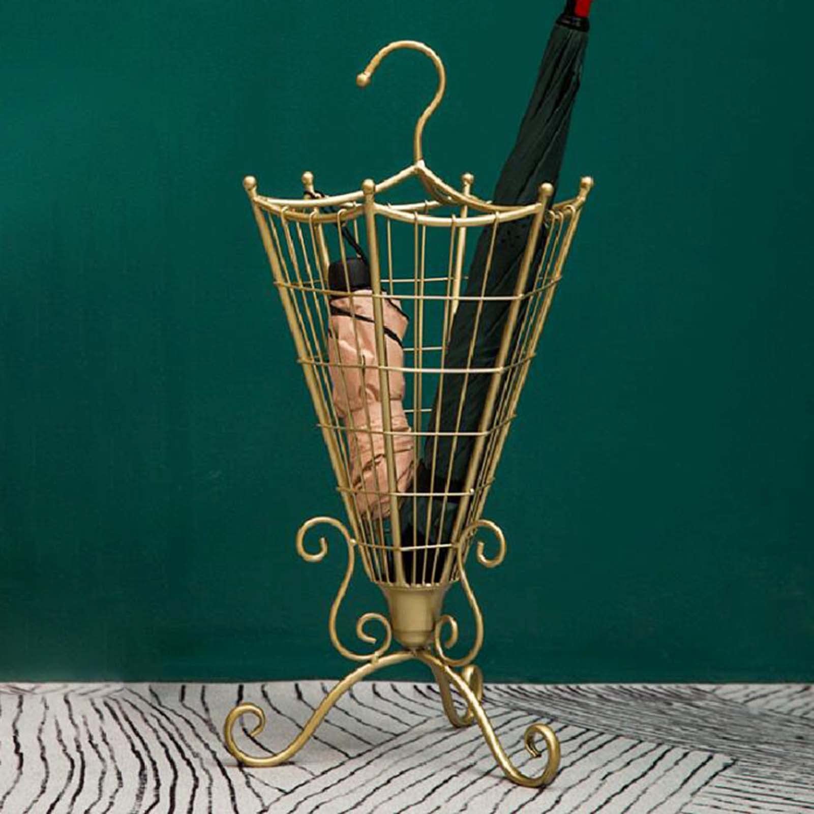 European Style Umbrella Stand Holder - Elegant Organizer for Umbrellas & Walking Sticks - Perfect for Office, Hallway, Reception & Home Decor - Durable Umbrella Rack for Indoor Entryway & Commercial Spaces