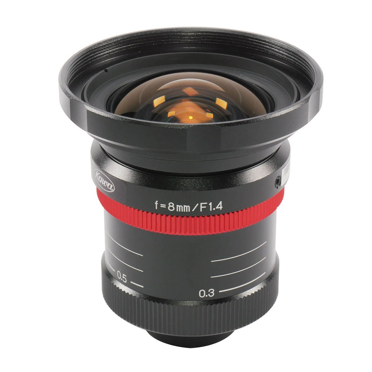 LM8HC V 1.2MP 8mm F1.4 Rugged Industrial C-Mount Lens for Machine Vision, Security Cameras & CCTV Systems