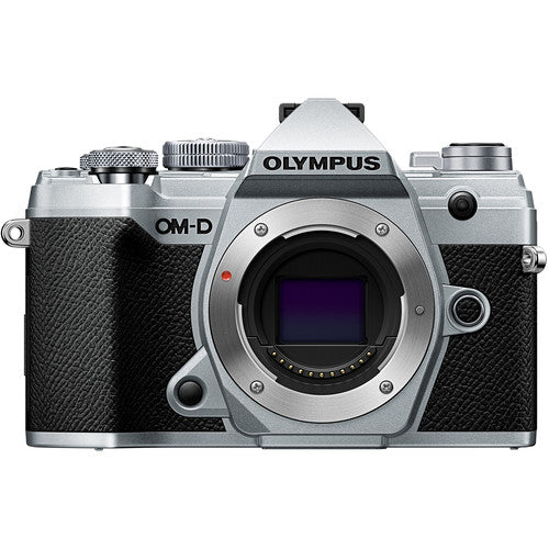 Olympus OM-D E-M5 Mark III Mirrorless Digital Camera (Silver) - Professional Travel & Street Photography, 4K Video, Weather-Sealed Body