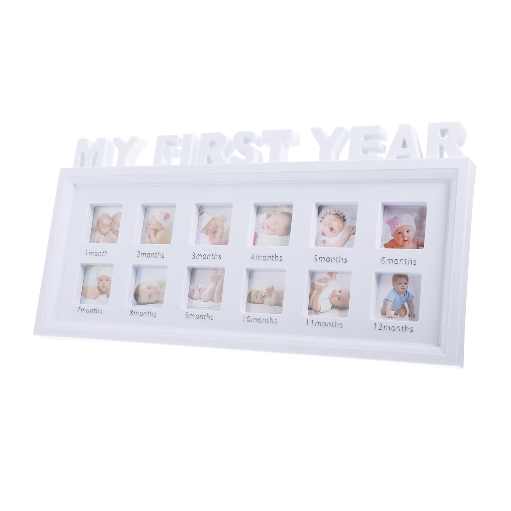VICASKY 3-Piece Vintage Photo Frame Set - White Plastic Picture Frames for Boys, Girls & Pets - Perfect for Home Decor, Wall Display & Gift Giving