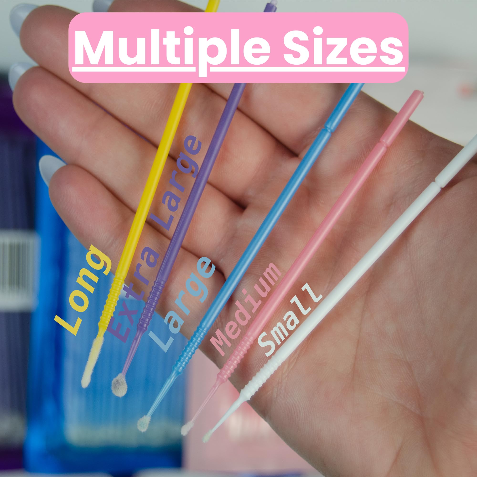 Disposable Micro Applicator Brushes for Makeup, Eyelash Extensions & Mascara - 100 Count Pink Micro Brushes for Precise Application - Perfect for Professional Salons & DIY Beauty Care
