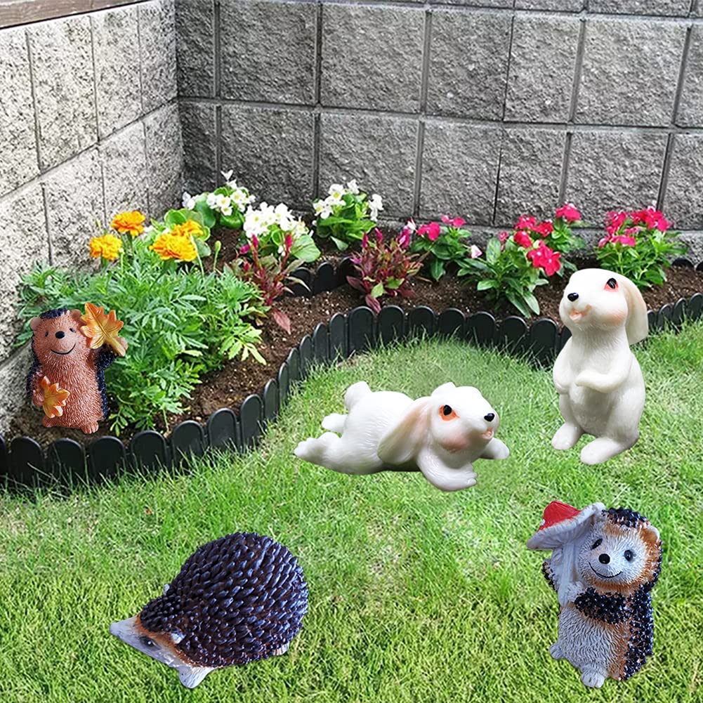 Outdoor Garden Decor Sculptures & Statues - Fairy Garden Mushroom Accessories, Flower & Succulent Plant Pots - Perfect for Patio, Lawn & Backyard Landscaping