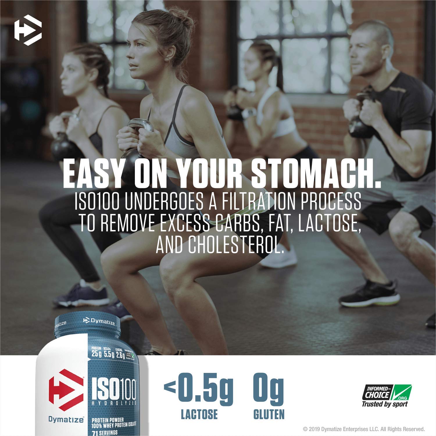 Dymatize ISO100 Hydrolyzed Whey Protein Powder - 25.6oz (Gourmet Vanilla) for Muscle Recovery & Post-Workout Shake | Gym Supplements for Athletes & Bodybuilders