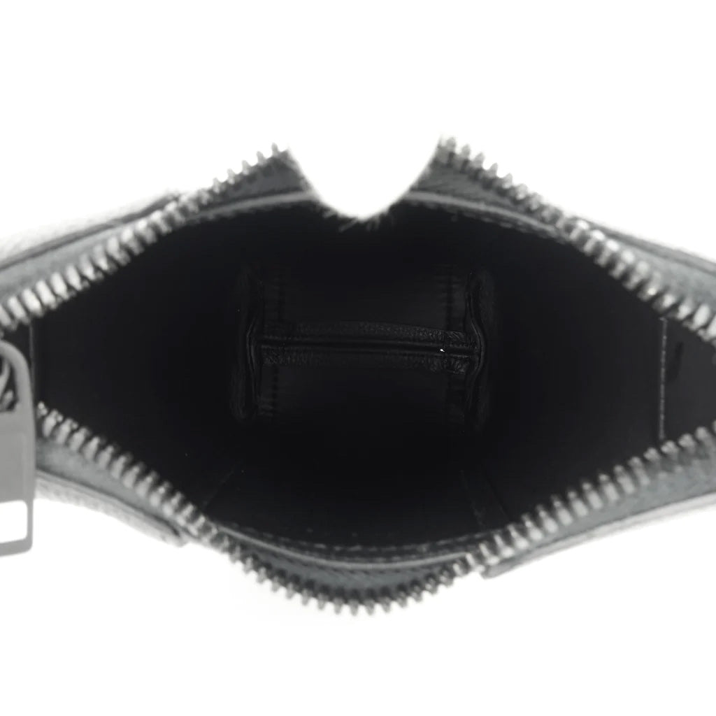 Balenciaga Black Calfskin Hourglass Messenger Bag for Women - Luxury Leather Crossbody Purse for Work, Travel & Everyday Use