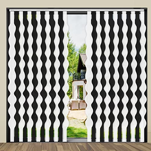 S Shape Slats - Black + White
