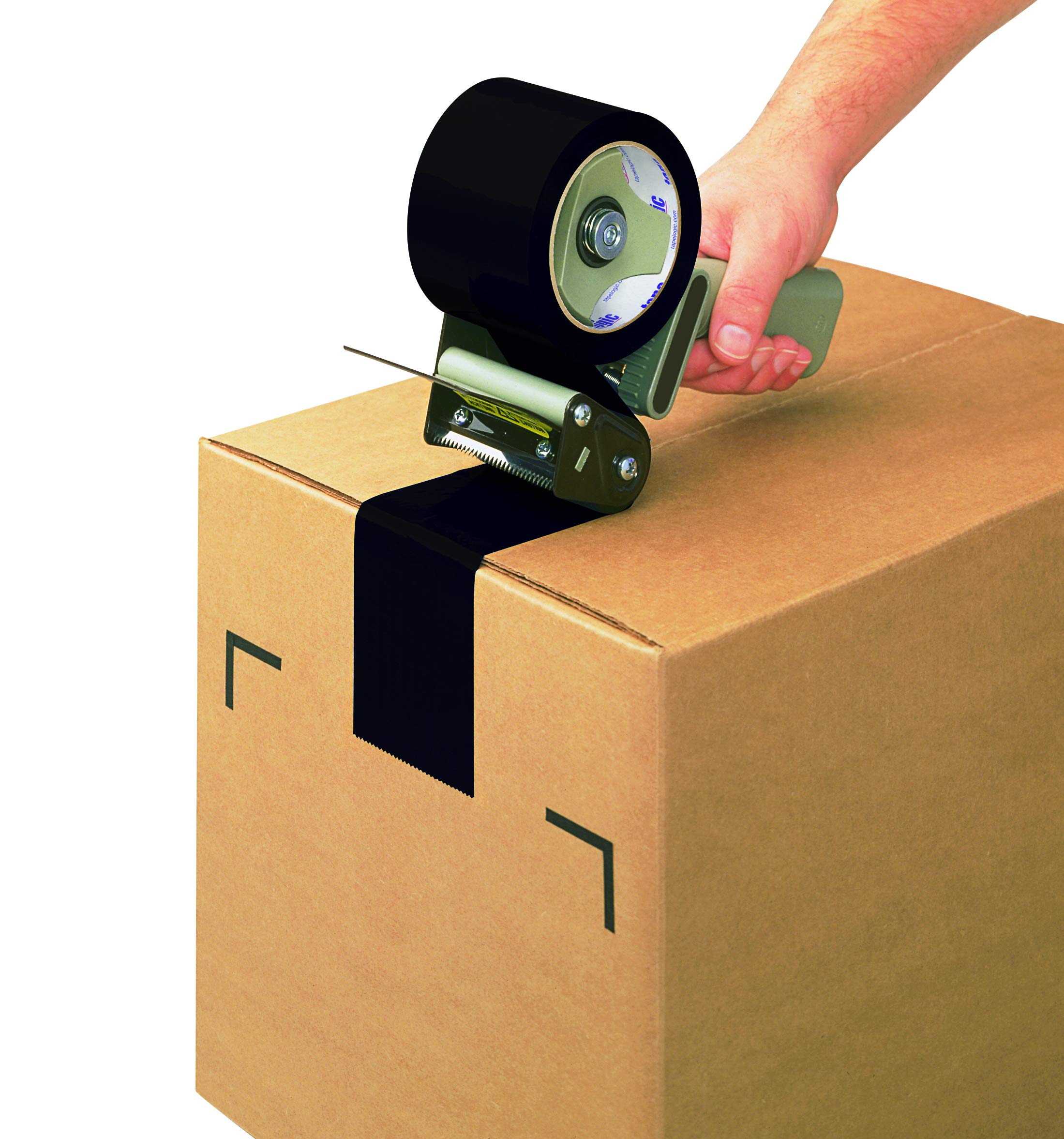 **Aviditi Tape Logic 2 Inch x 55 Yard 2.2 Mil Black Heavy Duty Packing Tape - 36 Pack for Shipping, Moving, Home & Office Use - Secure Boxes, Packages & Storage**
