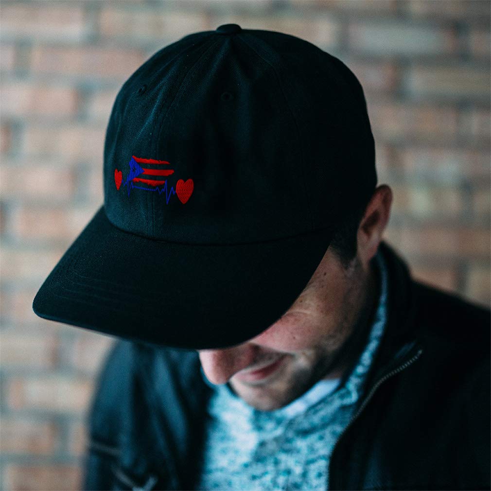 Puerto Rico Flag Baseball Cap - Soft Cotton Dad Hat with Lifeline Embroidery for Men & Women - Perfect for Sports, Outdoor Activities & Casual Wear