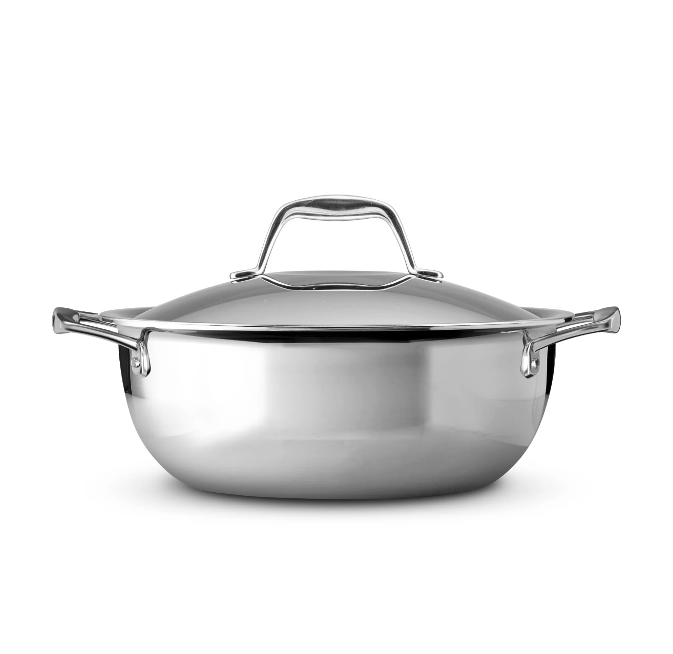 Tramontina 4 Quart Stainless Steel Covered Universal Pan - Versatile Cooking Pot for Soups, Stews & Sauces | Ideal for Home & Restaurant Use