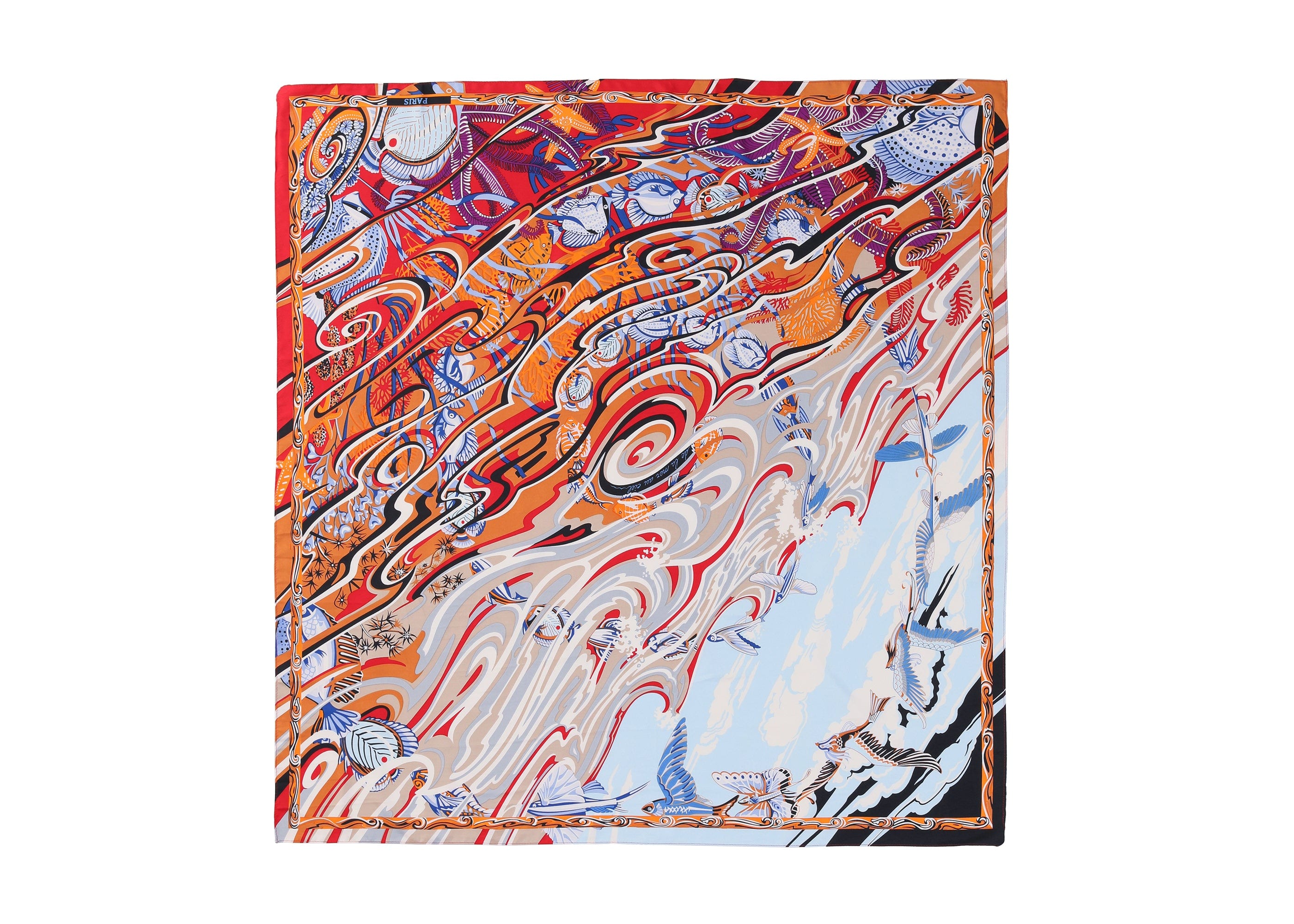 TARRAMARRA® Printed Square Rayon Silk Scarf - Lightweight Fashion Accessory for Women, Multiple Patterns & Colors - Perfect for Office, Travel and Gift Giving